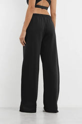 Oversized Wide Leg Jogger - Black